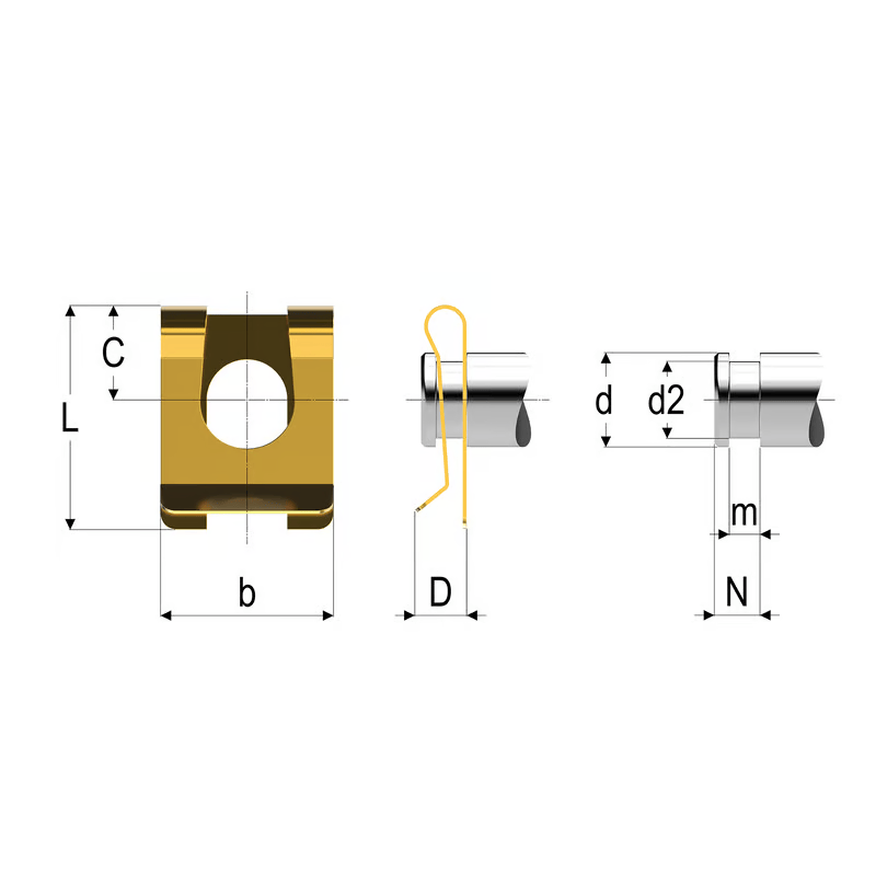 disegno_clip_bloccaggio_SLM Disegno clip bloccaggio SLM